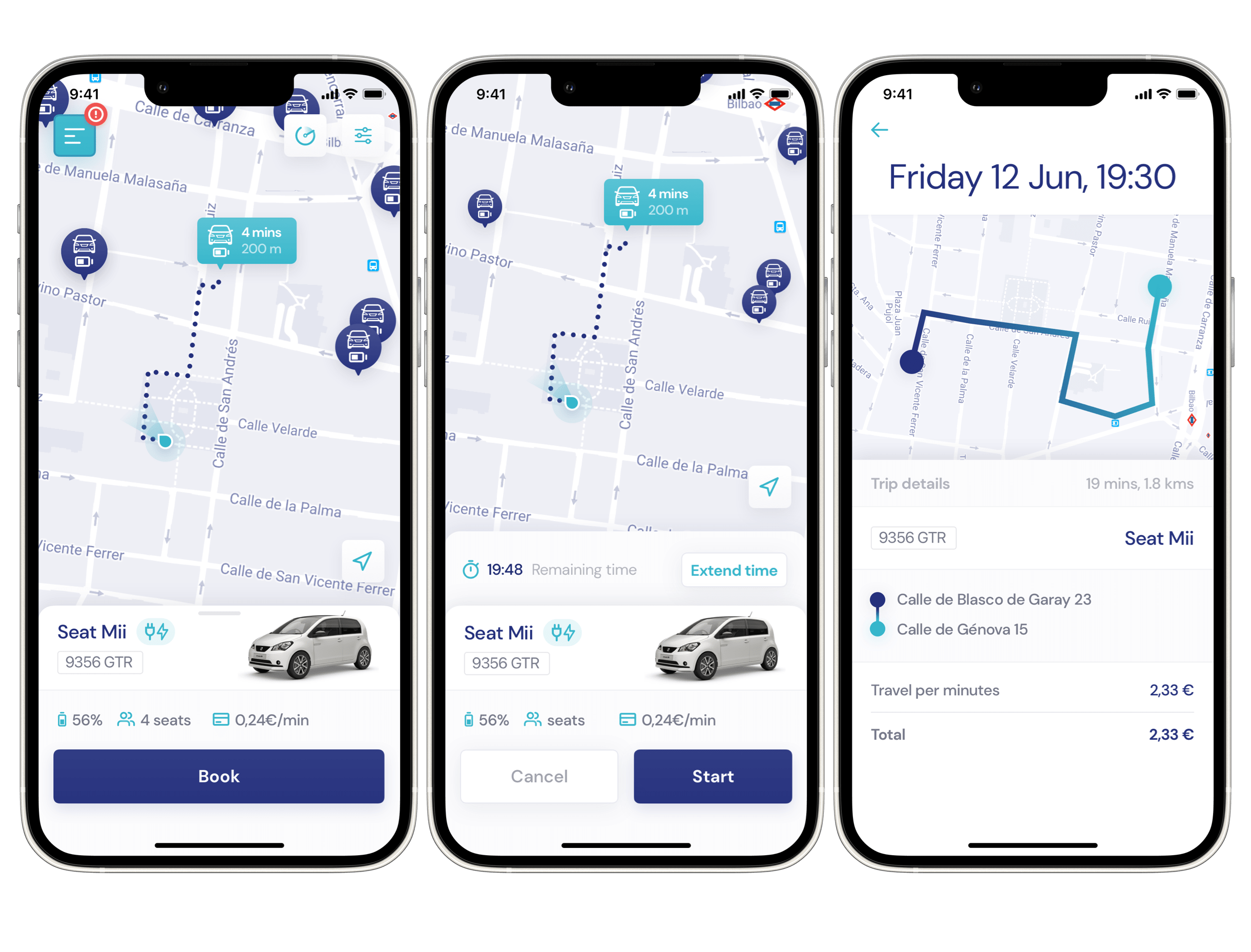 Car Sharing Software screenshots