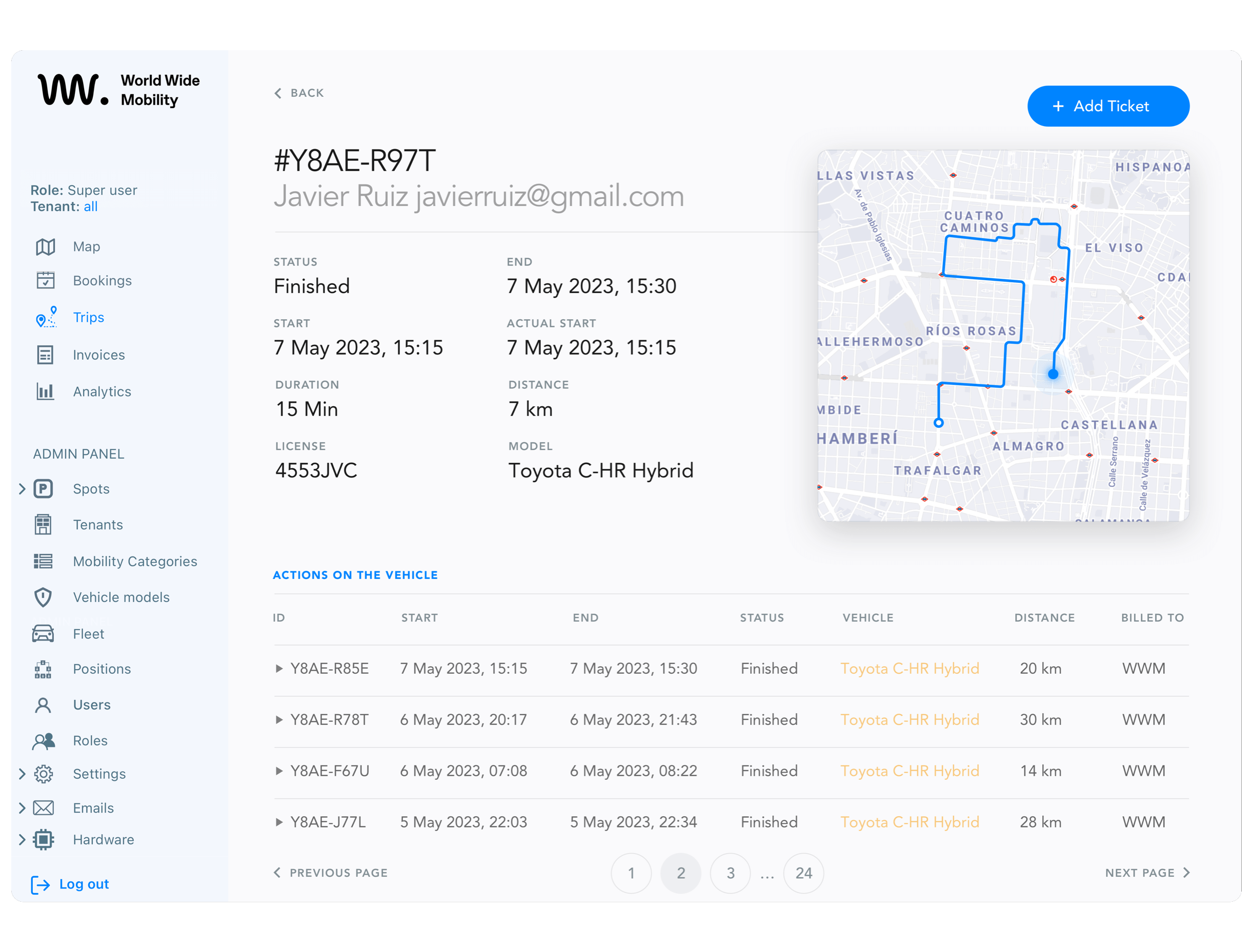 backoffice software screenshots